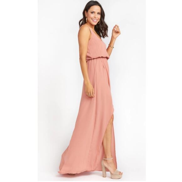 Show Me Your Mumu Rustic Mauve Crisp Kendall Maxi Dress Women's Size Small NWT - Picture 1 of 10